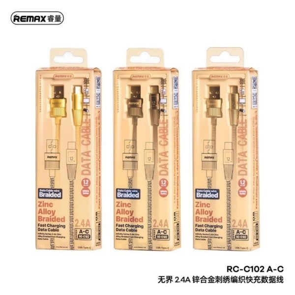 Cáp sạc nhanh REMAX RC-C102 (A-C/A-L)