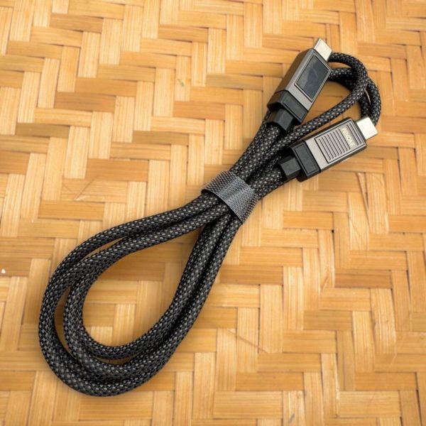 Cáp Sạc Siêu Nhanh WEKOME WDC-41 Type-C to Type-C 100W Có Màn Hình Thông Minh