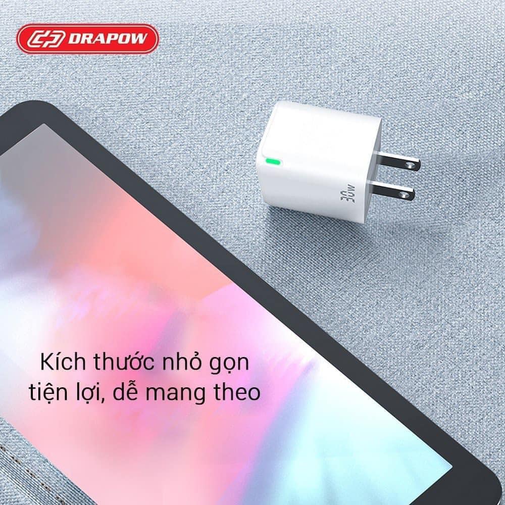 (Sale Mua 10 Tặng 5 Củ XO L7 )Củ Sạc Nhanh 30W 2 Cổng Drapow GA32