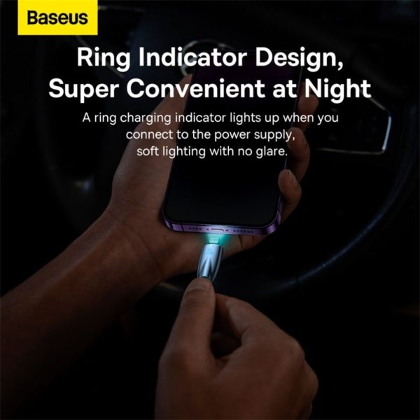 Cáp Sạc Nhanh C to Lightning Cho iPhone 14 Series Baseus Glimmer Series Fast Charging Data Cable C