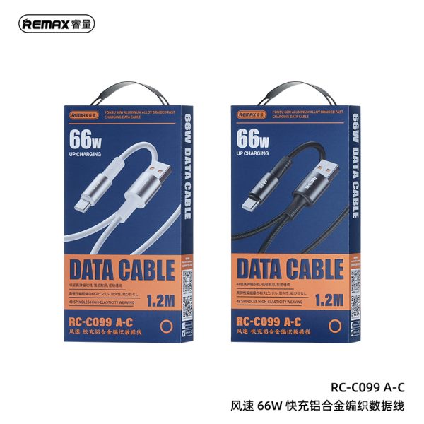 Cáp sạc nhanh Fonsu Series 66W Aluminum Alloy Braided RC-C099 A-C