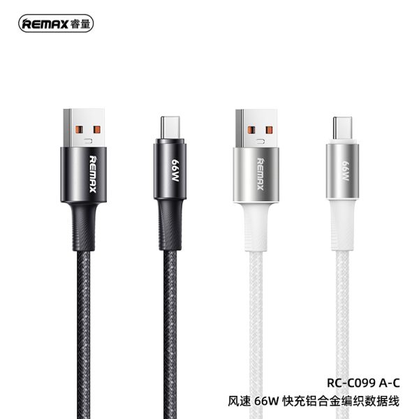 Cáp sạc nhanh Fonsu Series 66W Aluminum Alloy Braided RC-C099 A-C