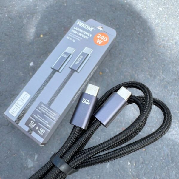 Cáp Sạc Siêu Nhanh WEKOME WDC-23 – Công Suất Khủng 240W
