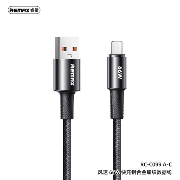 Cáp sạc nhanh Fonsu Series 66W Aluminum Alloy Braided RC-C099 A-C