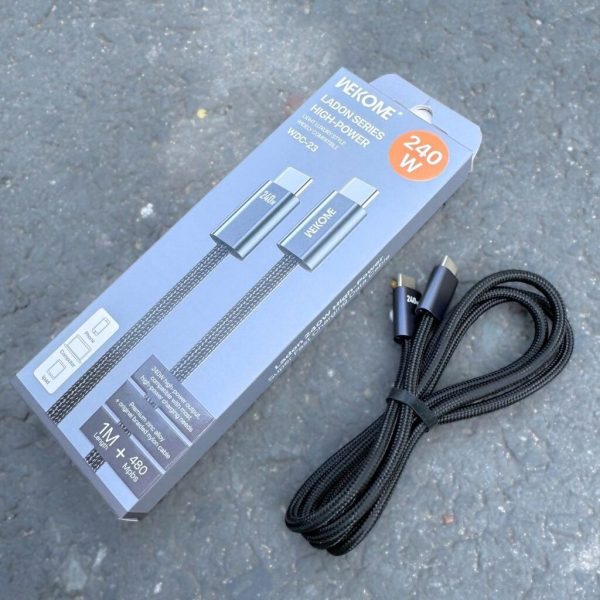 Cáp Sạc Siêu Nhanh WEKOME WDC-23 – Công Suất Khủng 240W