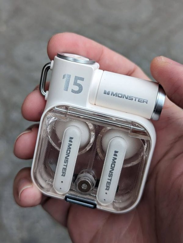 Tai Nghe Bluetooth Monster XKT15 - Mầu Trắng be