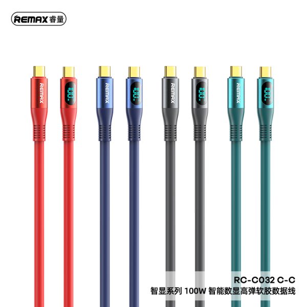 Cáp sạc báo dòng REMAX RC-C032 C-C 100W (Type C To Type C)