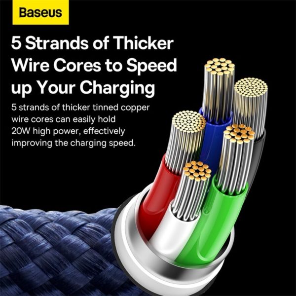 Cáp Sạc Nhanh C to Lightning Baseus Glimmer Series Fast Charging Data Cable Type-C to iP 20W Cáp Sạc Nhanh C to Lightning Baseus Glimmer Series Fast Charging Data Cable Type-C to iP 20W