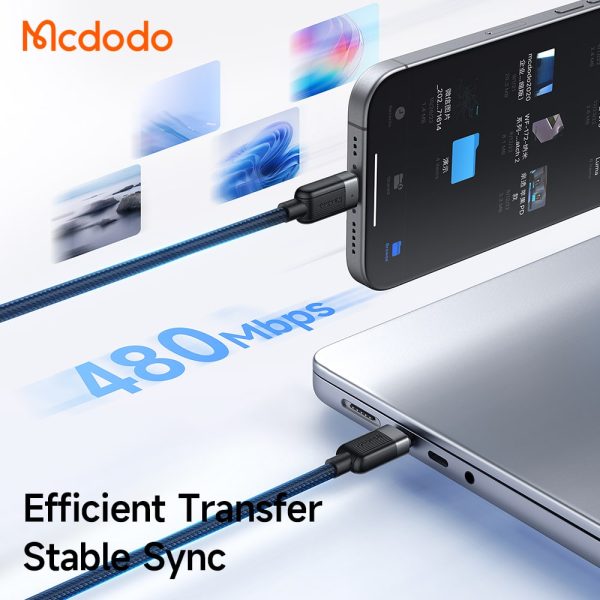 Cáp Sạc Nhanh Đa Năng Mcdodo C to Dual C 100W 2-in-1 Smart Cable