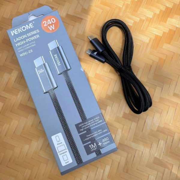 Cáp Sạc Siêu Nhanh WEKOME WDC-23 – Công Suất Khủng 240W