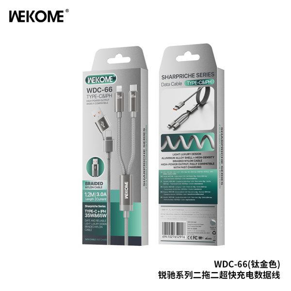 Cáp Sạc Nhanh 4in1 WEKOME WDC-66 65W | Sang Trọng, Tiện Lợi, Đa Thiết Bị Cáp Sạc Nhanh 4in1 WEKOME WDC-66 65W | Sang Trọng, Tiện Lợi, Đa Thiết Bị