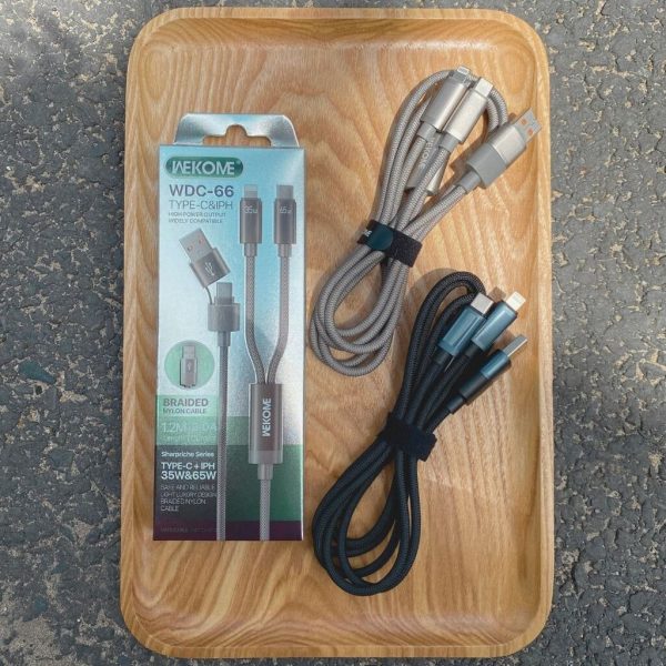 Cáp Sạc Nhanh 4in1 WEKOME WDC-66 65W | Sang Trọng, Tiện Lợi, Đa Thiết Bị Cáp Sạc Nhanh 4in1 WEKOME WDC-66 65W | Sang Trọng, Tiện Lợi, Đa Thiết Bị