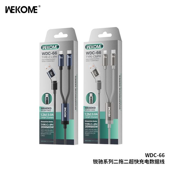 Cáp Sạc Nhanh 4in1 WEKOME WDC-66 65W | Sang Trọng, Tiện Lợi, Đa Thiết Bị Cáp Sạc Nhanh 4in1 WEKOME WDC-66 65W | Sang Trọng, Tiện Lợi, Đa Thiết Bị