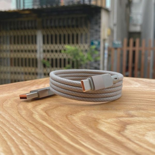 Cáp Sạc WEKOME WDC-45 USB-A to Type-C 66W – Dây Dù Nam Châm Tự Cuộn, Bền Bỉ & Tốc Độ Cao