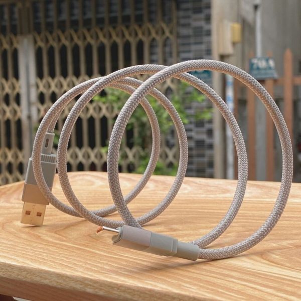 Cáp Sạc WEKOME WDC-45 USB-A to Type-C 66W – Dây Dù Nam Châm Tự Cuộn, Bền Bỉ & Tốc Độ Cao