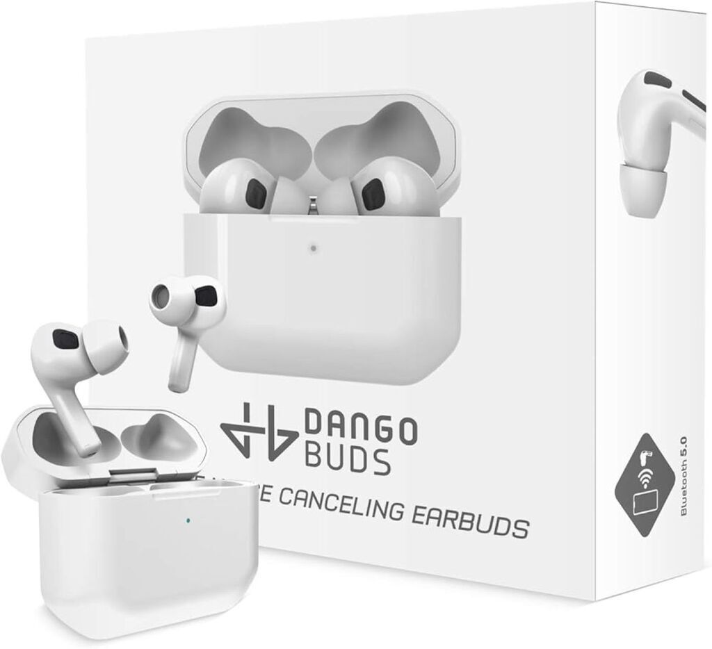 Tai Nghe TWS DANGOBUDS, chống ồn chủ động ANC, Bluetooth 5.0, sạc ko dây