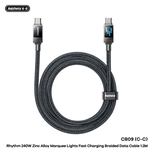 Cáp Sạc Nhanh REMAX CB09 Rhythm C-C 240W/ C-L 30W