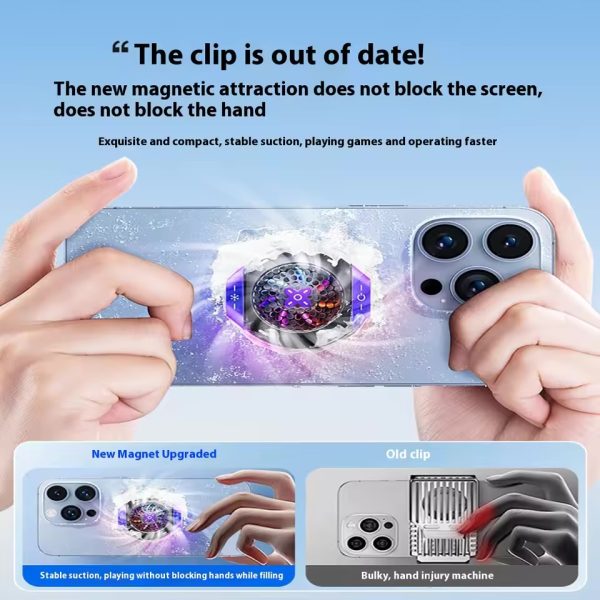 Quạt tản nhiệt điện thoại có sạc nhanh không dây Magsafe 15W LISEN, kèm cáp C to C