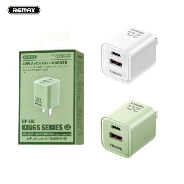 Củ Sạc Nhanh REMAX RP-U8 20W – Sạc Nhanh Gọn, An Toàn Tối Đa