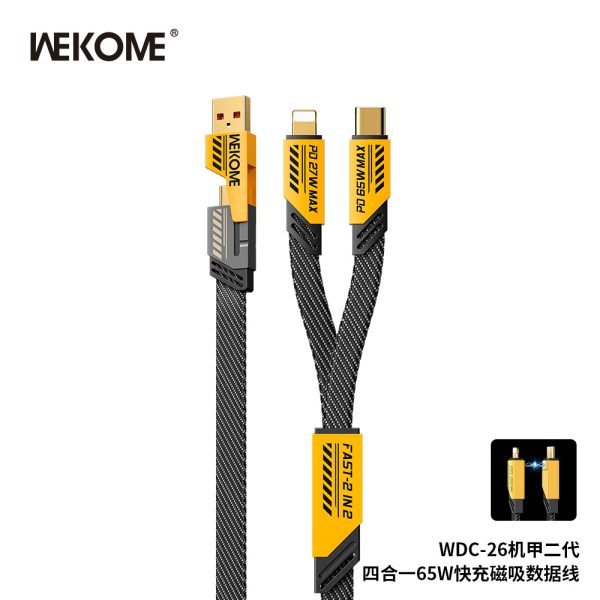 Cáp Sạc 4in1 WEKOME WDC-26 – Sạc Nhanh 65W