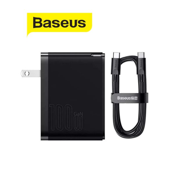 ￼Bo sạc nhanh Baseus GaN5 Pro Fast Charger C+U 100W cao cấp