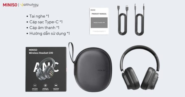 TAI NGHE KHÔNG DÂY MINISO G90