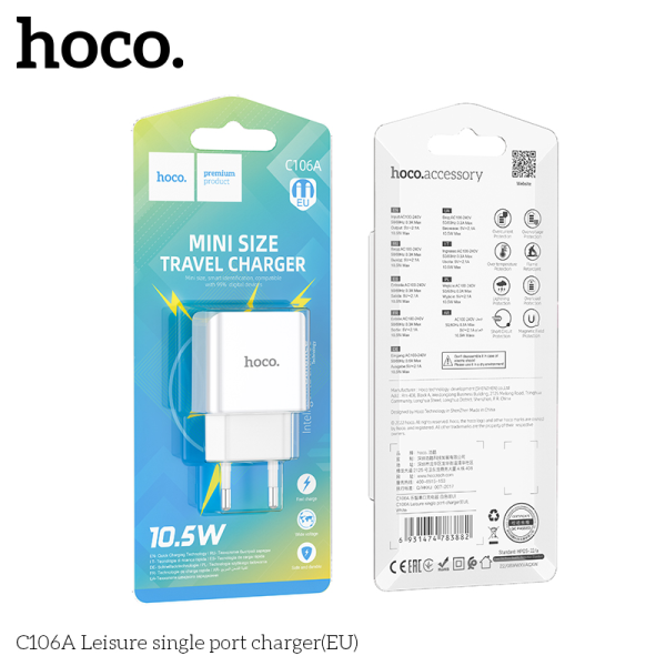 Củ sạc nhanh Hoco C106A 10,5W