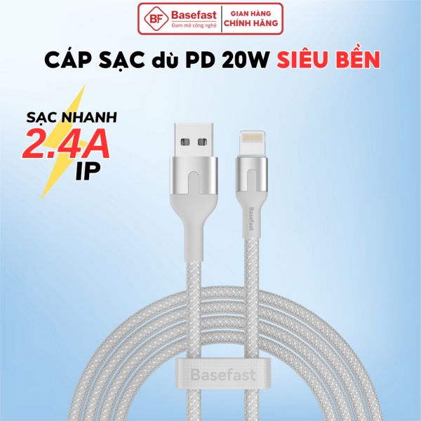 CÁP SẠC NHANH BASEFAST USB TO LIGHTNING 2.4A - CS81i