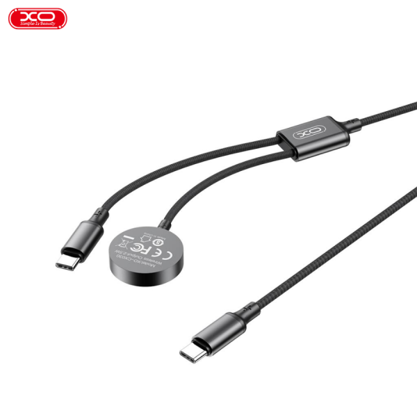 Cáp sạc 2IN1 XO-CX030 – Sạc AW, PD 60W, truyền dữ liệu ổn định