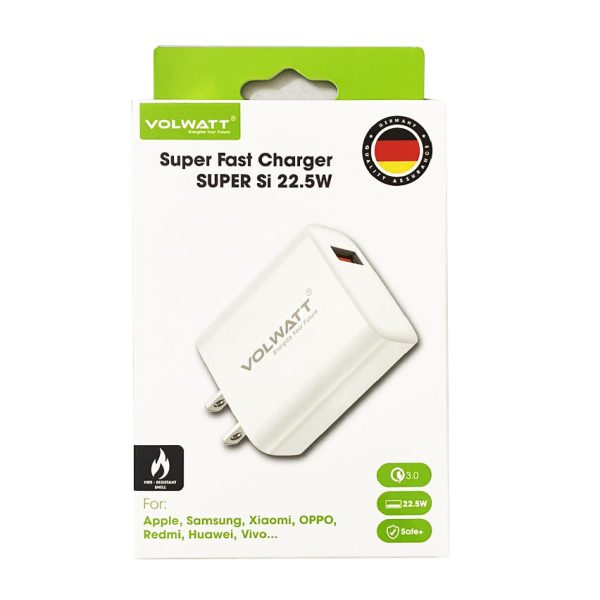 Củ sạc siêu nhanh Volwatt (Đức) GE-22-A-M SUPER Si 22.5W