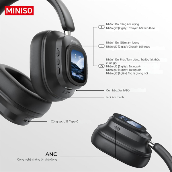 TAI NGHE KHÔNG DÂY MINISO G90