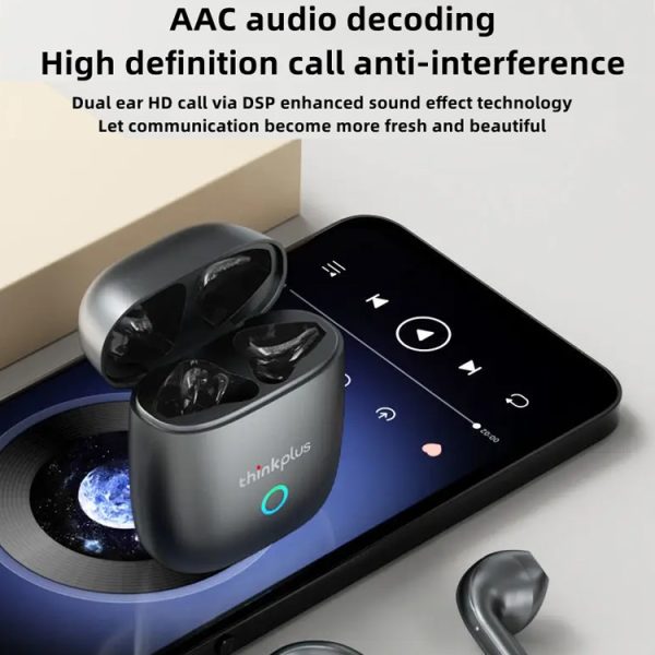 Tai nghe Bluetooth TWS LENOVO Thinkplus LP50 - Âm thanh HiFi, Khử nhiễu AAC, Giảm ồn, IPX5
