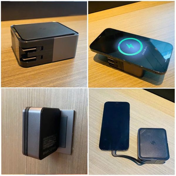 Củ Sạc Nhanh 3 IN 1 - Tích Hợp Sạc Tường Kiêm Sạc Dự Phòng Không Dây Mipow Cube X4