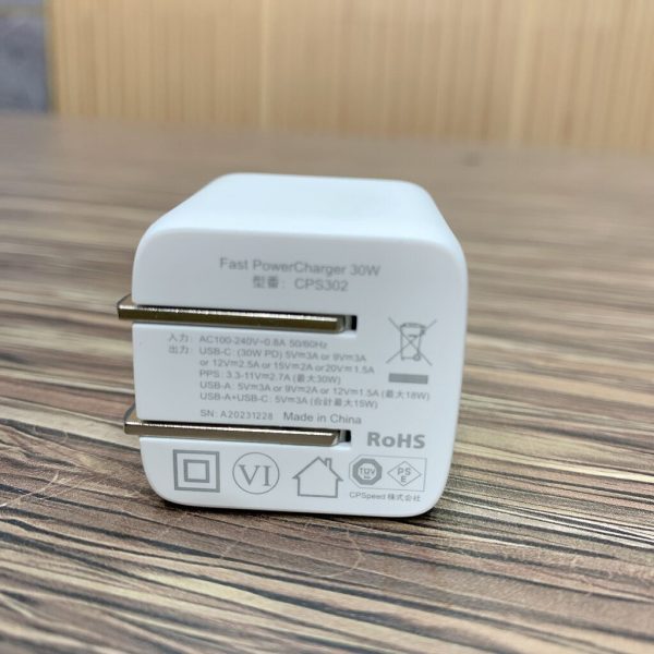 Củ Sạc 30W CPS302 Hãng Speed, 2 cổng sạc