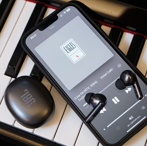 Màu Đen - Tai nghe Bluetooth hãng JBL T280 TWS NC2, chống ồn chủ động ANC, hàng chính hãng