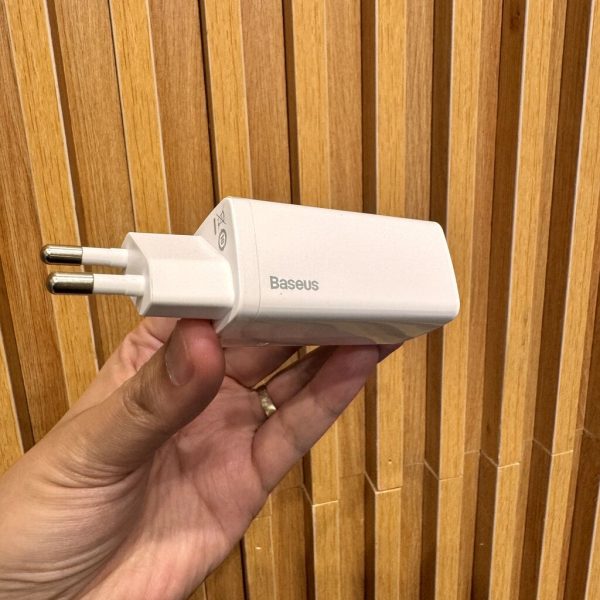 Củ sạc Baseus 65W 2 cổng C ( không hộp - 2 chân tròn) Củ sạc Baseus 65W 2 cổng C ( không hộp - 2 chân tròn)