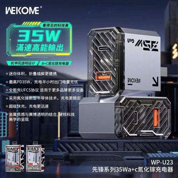 CỦ SẠC WEKOME WP U23 - 35W GAN