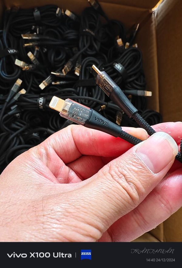 Cáp sạc nhanh C to L VIDVIE Cáp sạc nhanh C to L VIDVIE