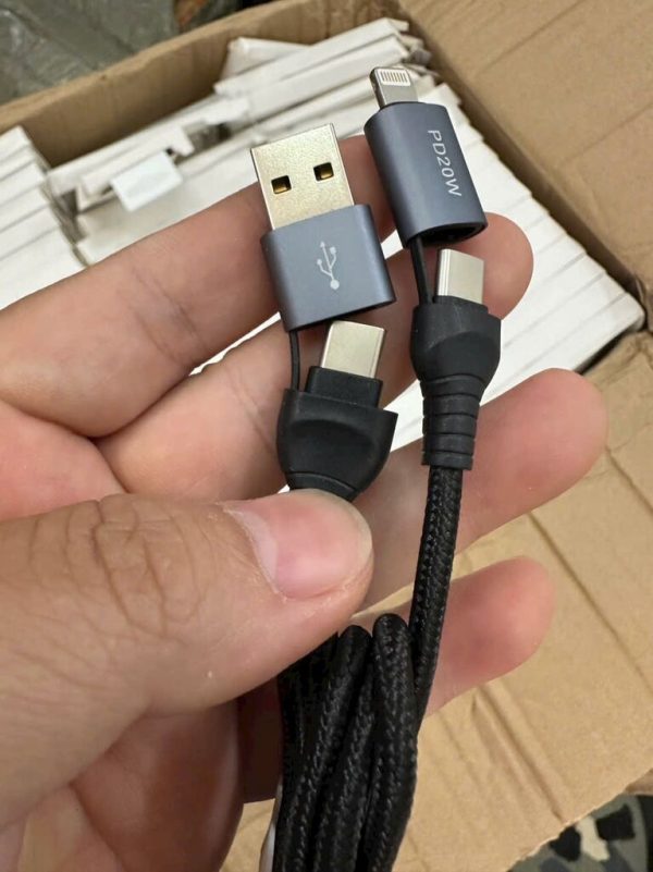 Cáp sạc dây dù 4 in 1 chính hãng KUMI