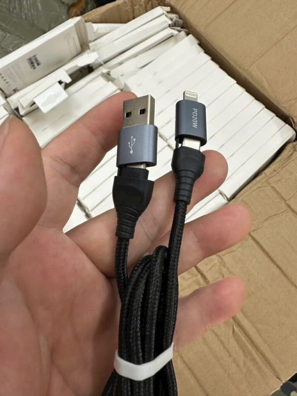 Cáp sạc dây dù 4 in 1 chính hãng KUMI