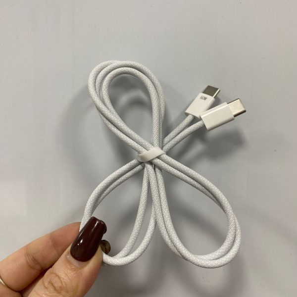 Cáp sạc dây dù C to C 60w dài 1m hãng TOOCKI YS02 - Trắng