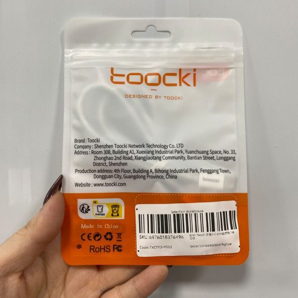 Cáp sạc dây dù C to C 60w dài 1m hãng TOOCKI YS02 - Trắng