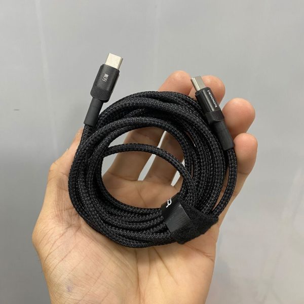 Cáp sạc dây dù C to C 60w dài 3m hãng TOOCKI HYC01