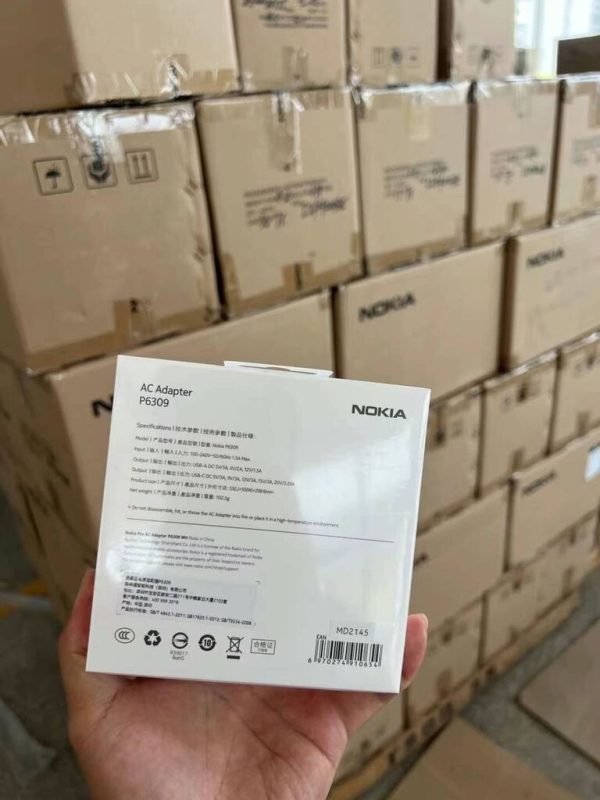 Củ sạc nhanh 65W Nokia P6309 , hai cổng sạc USB-C + USB-A, có PPS