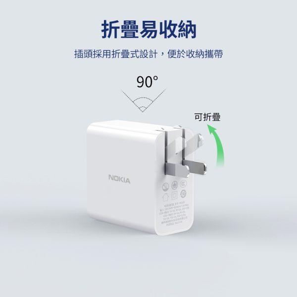 Củ sạc nhanh 65W Nokia P6309 , hai cổng sạc USB-C + USB-A, có PPS