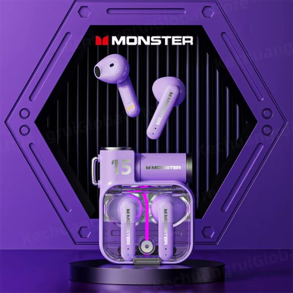 Tai Nghe Bluetooth Monster XKT15 mầu tím Tai Nghe Bluetooth Monster XKT15 mầu tím