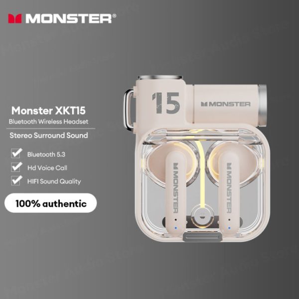 Tai Nghe Bluetooth Monster XKT15, chống nước,giảm tiếng ồn chơi game