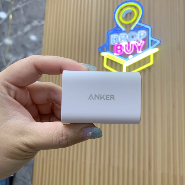 Củ sạc nhanh Nano 100W ANKER A2679 - 2 chân dẹt gập - màu trắng (ko hộp, ko kèm cáp)