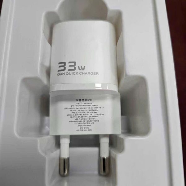 Củ sạc nhanh Toocki 2 cổng GaN 33w (Hàng xuất thị trường Hàn)