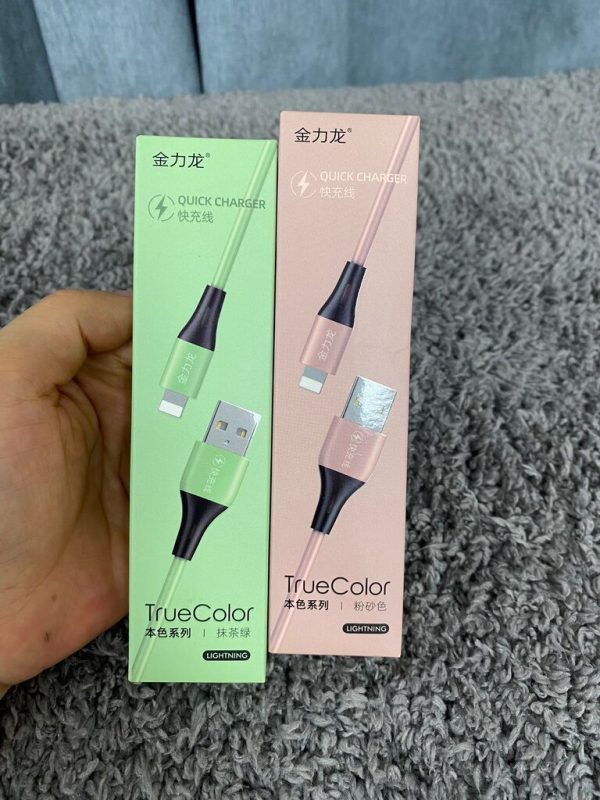 Dây cáp sạc iPhone TrueColor Lightning ( Fullbox , new 100% )- giao màu ngẫu nhiên Dây cáp sạc iPhone TrueColor Lightning ( Fullbox , new 100% )- giao màu ngẫu nhiên